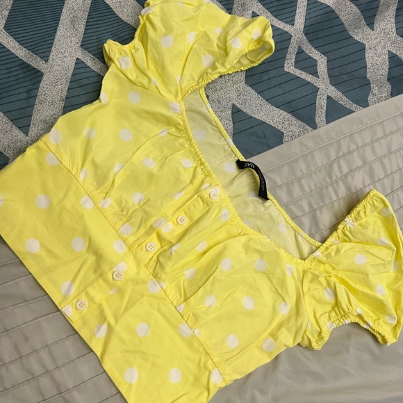 ZARA POLKA CROP TOP - Picture 1 of 3
